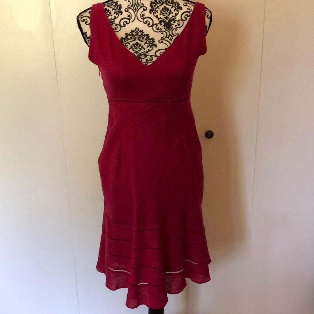 Ann Taylor magenta summer dress